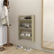 Zidni ormaric za cipele boja hrasta 60 x 18 x 90 cm drveni