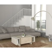 Hanah Home Club sto Veyron, 103,8x37,3x60 cm, Bež