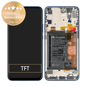Huawei P Smart Z, Y9 Prime (2019) - LCD zaslon + steklo na dotik + okvir + baterija (Sapphire Blue) - 02352RXU Genuine Service Pack