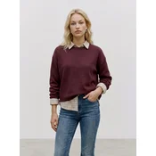 VERO MODA Pulover VMSABA vinsko rdeča
