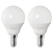 SOLHETTA LED sijalica E14 470 lumena, kugla opal bela, 4000 K