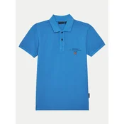 Napapijri Polo majica Elbas 5 NP0A4G4NB2W1 S Modra Regular Fit