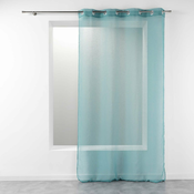 Zavesa Telma 140x260cm sa otvor.za garniš. zel.-plava D. d Interieur