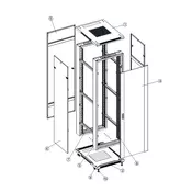 Safewell Rack orman 42U 600x800