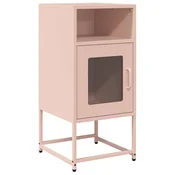 Vidaxl Nočna omarica Pink 36x39x78 cm Hladno valjano jeklo