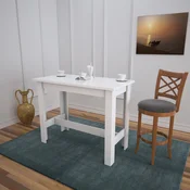 Hanah Home Trpezarijski sto Barra, 120x93x60 cm, Bijeli