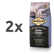 Carnilove Dog Puppy - losos & puran 2 x 12 kg