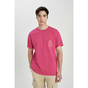 DEFACTO Comfort Fit Crew Neck Printed T-Shirt