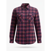 Radwa Bluza Womens Soft Warm Flannel Shirt mornarska/svetlo rdeča