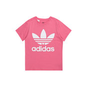 ADIDAS ORIGINALS Majica Trefoil, roza / bijela
