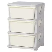 Homestar Predalnik z 3 nivoji 37x37x565 cm bel