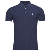 Polo Ralph Lauren Polo majice kratki rokavi POLO AJUSTE SLIM FIT EN COTON STRETCH MESH Modra