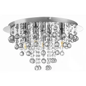Globo 63040506 - Plafonsko svetlo LONDON 5xE14/40W/230V precnik 46 cm, sjajni hrom