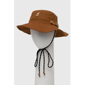Pamučni šešir Kangol boja: smeđa, pamučni