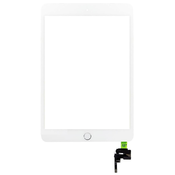 Apple iPad Mini 3 - Steklo na dotik + IC prikljucek (bel)
