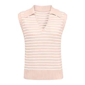 Imily Bela Pulover pastelno roza/bela