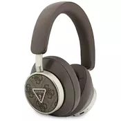 Bluetooth Over-Ear slušalke Guess 4G Triangle Logo BT 5.4 - brown
