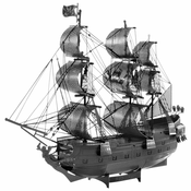 Metal Earth 3D sestavljanka Black Pearl - Črni biser - črna (ICONX)