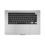 Gornji okvir tipkovnice za MacBook Air 15, A3114 (2024), s US tipkovnicom i baterijom, Space Gray, 661-40266, Genuine Apple
