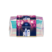 Nivea Ženski set Glow Essentials, Gel za tuširanje 250 ml + Mleko za telo 400 ml + Roll-on 50 ml i Neseser