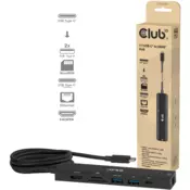 CLUB3D CSV-2555 prikljucna stanica i replikator porta za prijenosno racunalo Žicano Crno