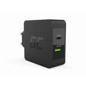 GCE Green Cell CHAR10 mobile device charger Black Indoor
