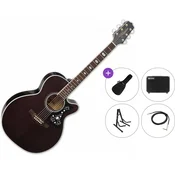 Takamine GN75CE Premium SET Transparent Black Elektroakustična jumbo