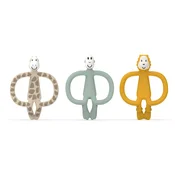 Matchstick Monkey Animal Teether Gift Set darilni set Giraffe Gigi, Lion Luda, Monkey Mint(za otroke)