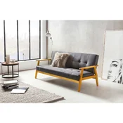 Livetastic ZOFA S POSTELJNO FUNKCIJO, naravne barve, temno siva les, tekstil