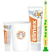 Elmex Dječja pasta za zube (50ml + 12ml) + četkica + čašica