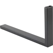 Cato garderobni obešalnik, širina 300 mm, 150 mm, inox, črn