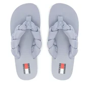 Japonke Tommy Jeans Braided Thong Beach Sandal EN0EN02877 Svetlo modra