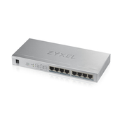 Zyxel GS1008HP Neupravljano Gigabit Ethernet (10/100/1000) Podrška za napajanje putem Etherneta (PoE) Sivo