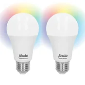 Alecto Pametne Wi-Fi LED žarnice, paket 2, zatemnljive, združljive z Alexo