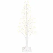 Vidaxl Božično drevo starburst Bela 17 x 17 x 120 cm Plastika 240 LED