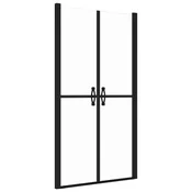 Vidaxl Vrata za tuš prozorna ESG (88-91)x190 cm
