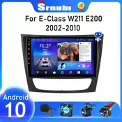 Srnubi Android 10 Car Radio for Mercedes Benz E-class W211 E200 E220 E300 E350 E240 CLS 2002 – 2010 Multimedia Player 2 Din DVD