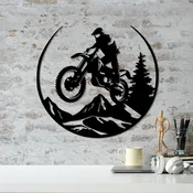Opviq Zidna dekoracija Enduro, 46x49 cm, 1.5 mm, Crna