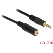 Delock podaljšek AVDIO 3.5M-3.5Ž 3pin 2m 83766