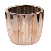 Polnix Keramični cvetlični lonček CYLINDER roza zlata