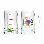 Pivski kozarec 500ml PUB dekor šala