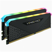 DDR4 32GB 3600MHz CL18 KIT (2x16GB) Corsair RGB Vengeance XMP2.0 1,35V Gaming črna (CMG32GX4M2D3600C18)