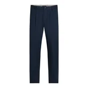 TOMMY HILFIGER Hlače z naborki HARLEM mornarska