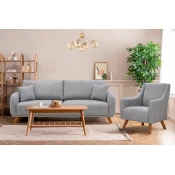 Atelier Del Sofa Garnitura raztegljivega kavča in postelje, Hera Set - siva