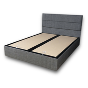 Hanah Home HANAH HOME Silver - Grey (150 x 200) dvojna boxspring postelja, (20974291)