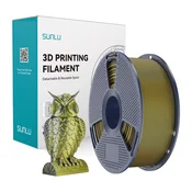 SUNLU PLA+ Silk Dual Color Filament (Črna in Zlata)