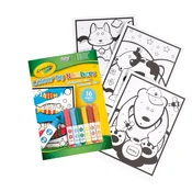 Crayola Knjiga za barvanje po številkah s 6 flomastri, za starost 3+