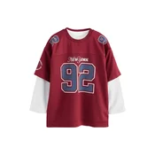 Next Majica Varsity burgund