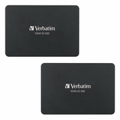 Pack of 2 Verbatim Vi550 S3 SSD 512GB 2.5 inch SATA 6Gb/s - internal solid state drive