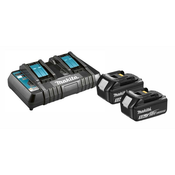 Set 2 x BL1850B akumulator 18V 5,0Ah LXT + brzi dupli punjac DC18RD Makita